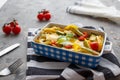 Baked vegetables with egg Royalty Free Stock Photo