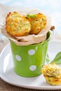 Baked zucchini muffins Royalty Free Stock Photo