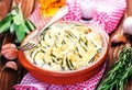 Baked zuchini Royalty Free Stock Photo