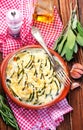 Baked zuchini Royalty Free Stock Photo