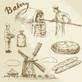 Baker, bakery, bread Royalty Free Stock Photo