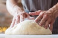 Baker course food preparing class man hands dough