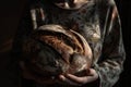 A baker holds freshly baked bread 5