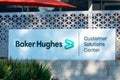 Baker Hughes sign at customer solution center