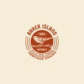 Baker island logo consept tamplate