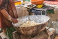 Baker mixing dough in Jammu and Kashmir