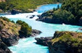 Baker River. Patagonia of Chile in the Region of Aysen. Austral road. Chile