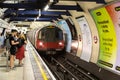 Baker street underground station in London, UK Royalty Free Stock Photo