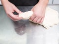 Baker dough buns rolls professional cook