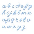 Bakers twine alphabet