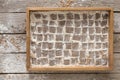 Bakery background. Flour in tray, checkered pattern Royalty Free Stock Photo