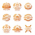 Bakery badge and logo icon Royalty Free Stock Photo