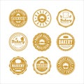 Bakery Badge Logos Stamp Collections