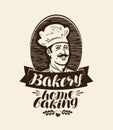 Bakery, bakehouse logo or label.