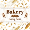 Bakery banner. Vintage vector illustration