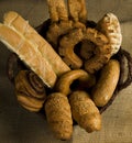 Bakery in a basket Royalty Free Stock Photo