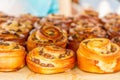 Bakery Bread on a Wooden Table. Various Bread and Sheaf of Wheat Royalty Free Stock Photo