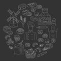 Bakery collection doodle style vector illustration