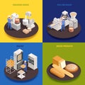 Bakery Confectionery Isometric Concept