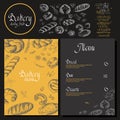 Bakery corporate identity. Bakery shop. set