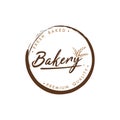 Bakery and Dessert Logo, Simple Bakery Logo, Sign, Flat Vector Design