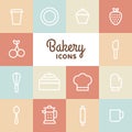 Bakery icon set