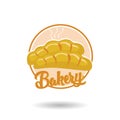 bakery flat logo design template