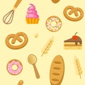 Bakery Flat Seamless Pattern