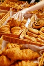 Bakery Food. Fresh Pastries In Pastry Shop Royalty Free Stock Photo