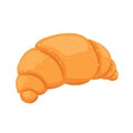 Bakery food croissant cartoon vector isolated illustration