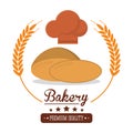 Bakery fresh bread premium quality label