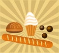 Bakery goods illustration