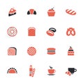 Bakery icon set