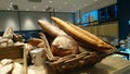 Bakery interior landscape, big bread, very delicious Royalty Free Stock Photo