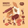 Bakery Isometric Concept