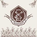 Bakery label Royalty Free Stock Photo