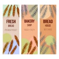 Bakery label, organic eco bread Royalty Free Stock Photo