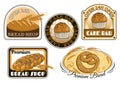 Bakery label set. Elements for your design Royalty Free Stock Photo