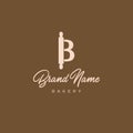 Bakery logo cocolate color design for business