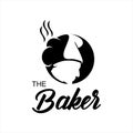 Bakery Logo Ideas Chef with Bread Hat Fresh Bake for Food