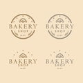 Bakery Logo Round Design Vintage