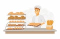Bakery - modern vector cartoon people characters illustration