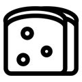 Bakery Outline bold Vector Icon which can be easily modified or Edited