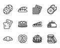 Bakery outline icon and symbol for website, application