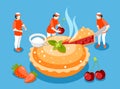 Bakery People Isometric Composition