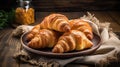 bakery plate croissan food