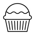 Bakery products icon vector. bake illustration sign. cake symbol.