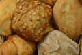 Bakery products: rolls and bread. Royalty Free Stock Photo