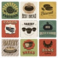 Bakery Retro Style Cards