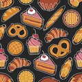 Bakery seamless pattern